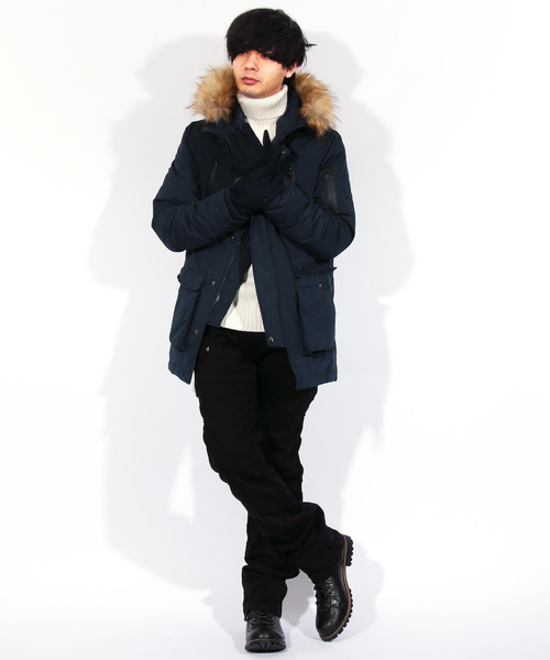 8(eight)(エイト)の「N-3B ミリタリージャケット モッズコート ダウン(モッズコート・メンズ・ブラック/ネイビー/レッド/カーキ・MEDIUM/LARGE/X-LARGE)」の9枚目の写真