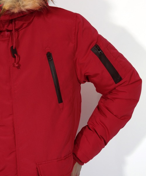 8(eight)(エイト)の「N-3B ミリタリージャケット モッズコート ダウン(モッズコート・メンズ・ブラック/ネイビー/レッド/カーキ・MEDIUM/LARGE/X-LARGE)」の16枚目の写真