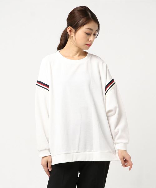 rps（アールピーエス）の「袖ラインワッフルプルオーバー（その他トップス・レディース・オフホワイト/ブラック/ベージュ・M）」の10枚目の写真