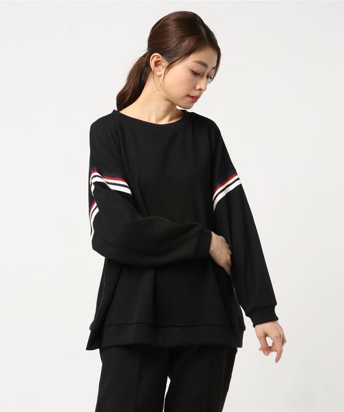 rps（アールピーエス）の「袖ラインワッフルプルオーバー（その他トップス・レディース・オフホワイト/ブラック/ベージュ・M）」の9枚目の写真