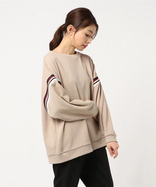 rps（アールピーエス）の「袖ラインワッフルプルオーバー（その他トップス・レディース・オフホワイト/ブラック/ベージュ・M）」の6枚目の写真