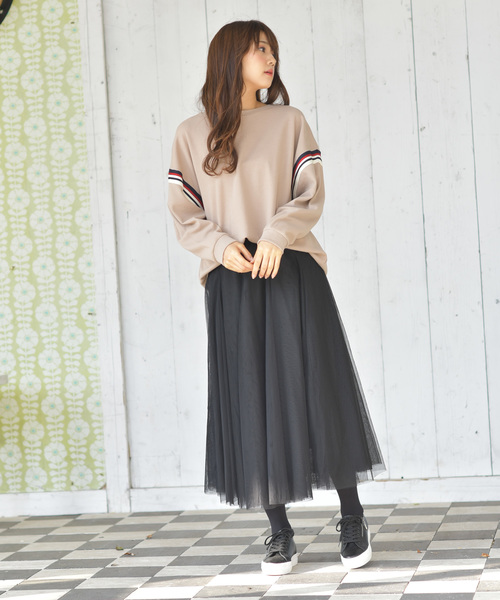 rps（アールピーエス）の「袖ラインワッフルプルオーバー（その他トップス・レディース・オフホワイト/ブラック/ベージュ・M）」の8枚目の写真