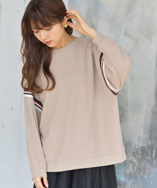 rps（アールピーエス）の「袖ラインワッフルプルオーバー（その他トップス・レディース・オフホワイト/ブラック/ベージュ・M）」の5枚目の写真