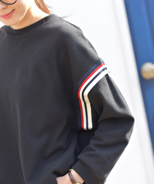 rps（アールピーエス）の「袖ラインワッフルプルオーバー（その他トップス・レディース・オフホワイト/ブラック/ベージュ・M）」の13枚目の写真