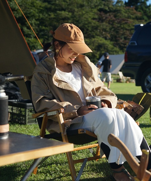 andme（アンドミー）の「コットンチノツイルマウンテンパーカー（マウンテンパーカー・レディース・ブラック/ベージュ/ネイビー/カーキ・M）」の5枚目の写真