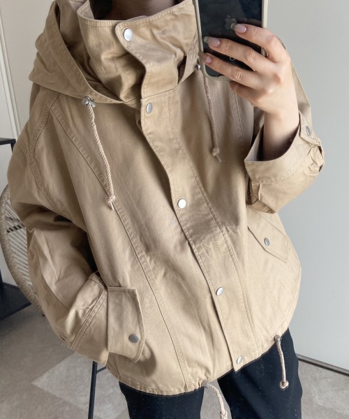 コットンチノツイルマウンテンパーカー（マウンテンパーカー）｜andme