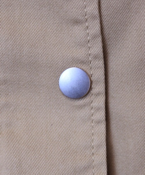 andme（アンドミー）の「コットンチノツイルマウンテンパーカー（マウンテンパーカー・レディース・ブラック/ベージュ/ネイビー/カーキ・M）」の12枚目の写真