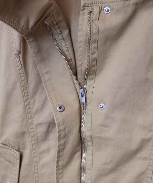 andme（アンドミー）の「コットンチノツイルマウンテンパーカー（マウンテンパーカー・レディース・ブラック/ベージュ/ネイビー/カーキ・M）」の14枚目の写真