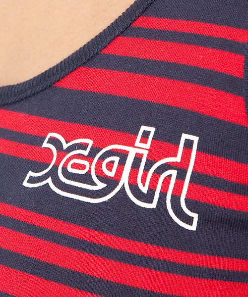 X-girl(エックスガール)の「BASIC TANK TOP(タンクトップ・レディース・ホワイト/マルチ/ブラック/アッシュグレー/ネイビー・1/2)」の12枚目の写真