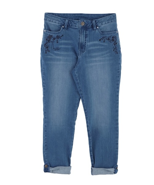 axes femme（アクシーズファム）の「マリン刺繍ボーイズデニム