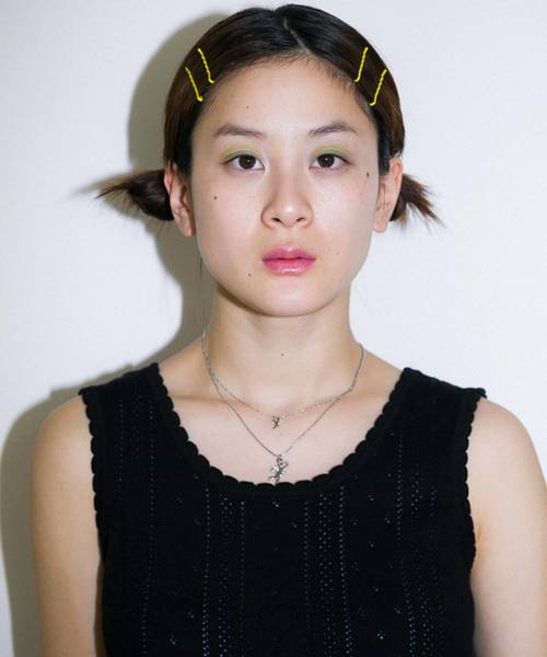 X-girl(エックスガール)の「OPENWORK KNIT TANK TOP(タンクトップ・レディース・ホワイト/ブラック/イエロー・ONE SIZE)」の12枚目の写真