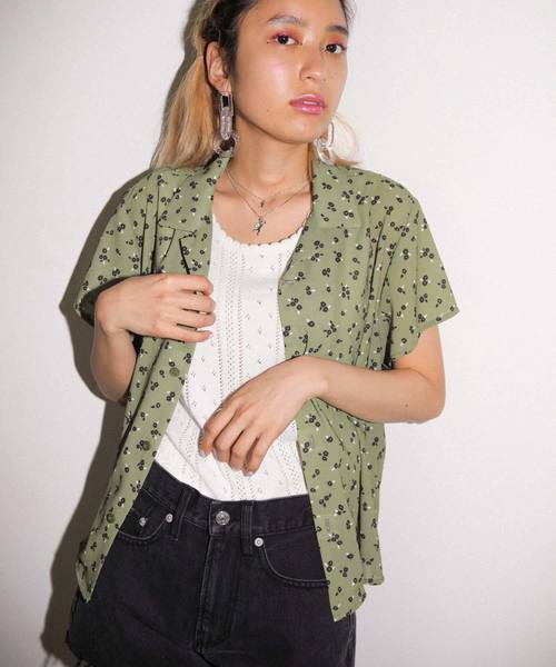 X-girl(エックスガール)の「OPENWORK KNIT TANK TOP(タンクトップ・レディース・ホワイト/ブラック/イエロー・ONE SIZE)」の11枚目の写真