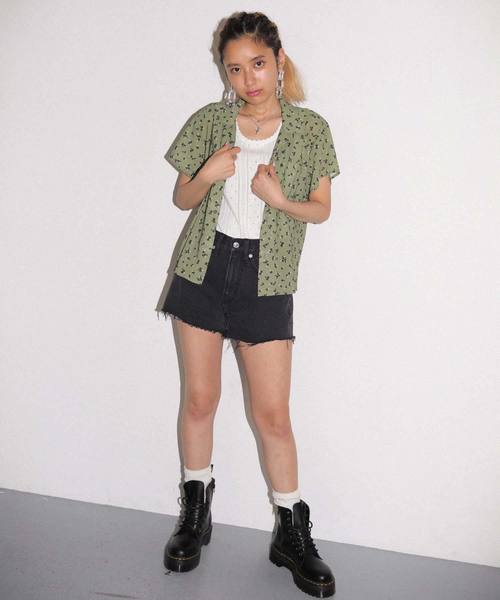 X-girl(エックスガール)の「OPENWORK KNIT TANK TOP(タンクトップ・レディース・ホワイト/ブラック/イエロー・ONE SIZE)」の10枚目の写真