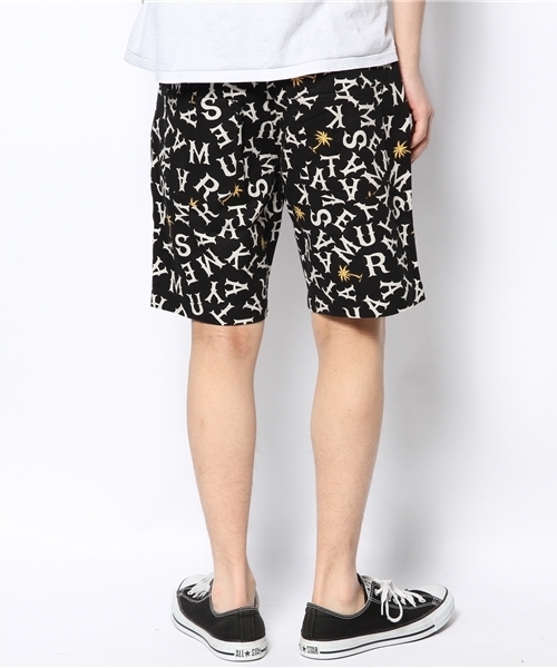 WEGO（ウィゴー）の「WEGO/レタードパターンショーツ（その他パンツ・メンズ・ホワイト/ブラック・LARGE/MEDIUM）」の4枚目の写真