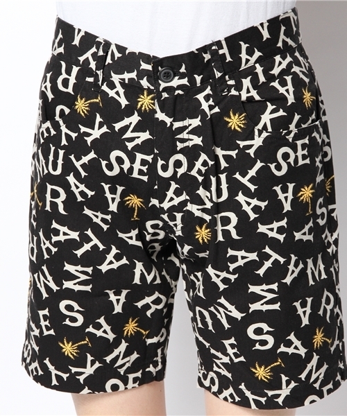 WEGO（ウィゴー）の「WEGO/レタードパターンショーツ（その他パンツ・メンズ・ホワイト/ブラック・LARGE/MEDIUM）」の5枚目の写真