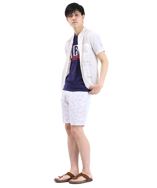 WEGO（ウィゴー）の「WEGO/レタードパターンショーツ（その他パンツ・メンズ・ホワイト/ブラック・LARGE/MEDIUM）」の11枚目の写真