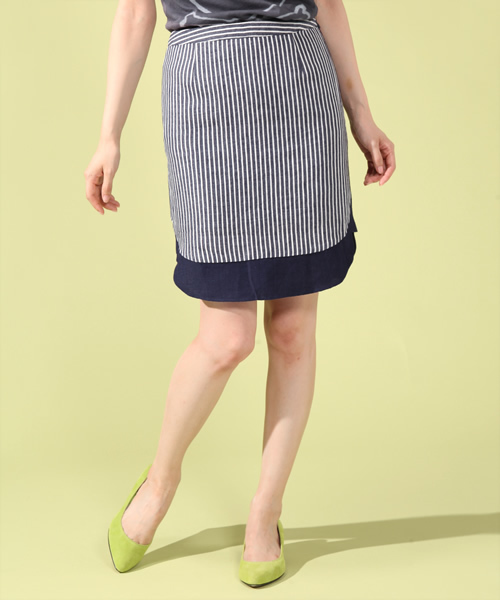 B:MING by BEAMS(ビーミングバイビームス)の「○ビーミング by ビームス / サイドラウンドスカート(スカート・レディース・オフホワイト/ネイビー・SMALL/MEDIUM)」の11枚目の写真