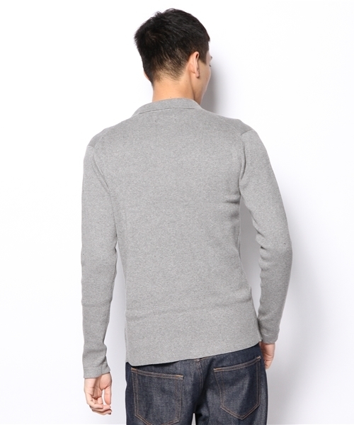 NANO universe（ナノユニバース）の「総針ニットテーラードカーディガン（カーディガン/ボレロ・メンズ・ブラック/ネイビー/グレー・LARGE/SMALL/X-LARGE/MEDIUM）」の5枚目の写真