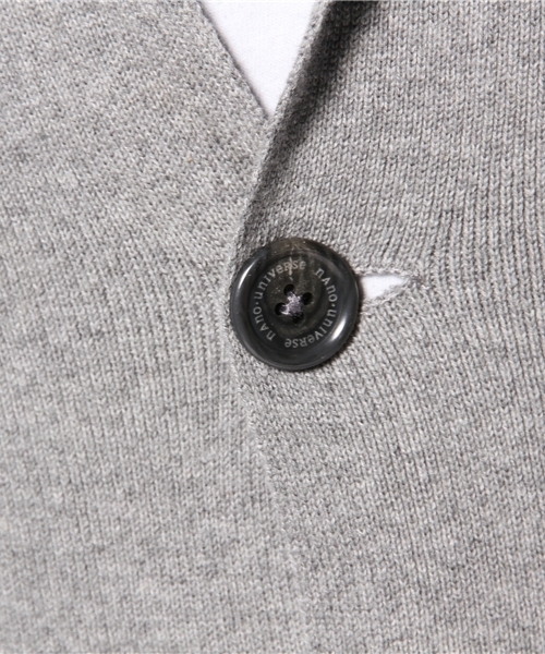 NANO universe（ナノユニバース）の「総針ニットテーラードカーディガン（カーディガン/ボレロ・メンズ・ブラック/ネイビー/グレー・LARGE/SMALL/X-LARGE/MEDIUM）」の9枚目の写真