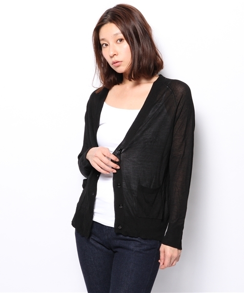 OUTLET(アウトレット)の「【mystic】Vネックロングカーディガン(カーディガン/ボレロ・レディース・ピンク/ブラック/ブルー/ライム・FREE)」の11枚目の写真