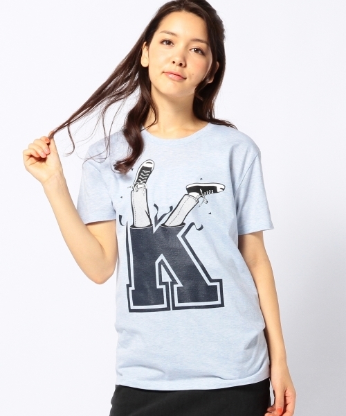 Another Edition(アナザーエディション)の「■AE×NuGgETS Kart T◆(Tシャツ/カットソー・レディース・ナチュラル/ライトブルー・フリー)」の1枚目の写真