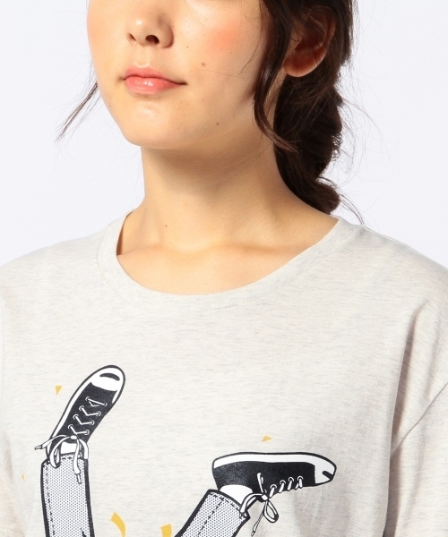 Another Edition(アナザーエディション)の「■AE×NuGgETS Kart T◆(Tシャツ/カットソー・レディース・ナチュラル/ライトブルー・フリー)」の6枚目の写真