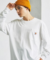 Carhartt カーハート/ビッグサイズ ワンポイントロゴ長袖カットソー