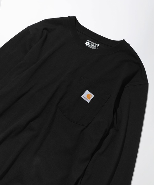 Carhartt(カーハート)の「Carhartt カーハート/ビッグサイズ ワンポイントロゴ長袖カットソー(Tシャツ/カットソー・メンズ・ヘザーグレー/ヘザーチャコール/ボルドー/グリーン系その他/グリーン系その他2/ブラック/ダークブラウン/ネイビー/ブルー系その他/イエロー/グリーン/オレンジ/ホワイト・M/L/XL)」の15枚目の写真