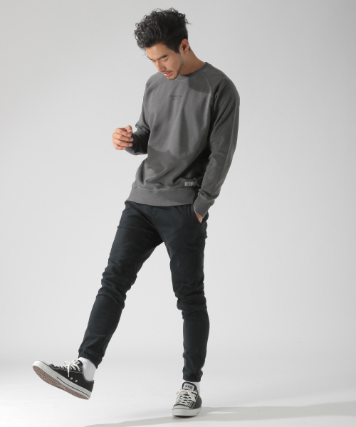 BAYFLOW（ベイフロー）の「30/10ウラケクループルオーバー（スウェット・メンズ・ベージュ/カーキ/ボルドー/チャコール・SMALL/MEDIUM/LARGE）」の10枚目の写真