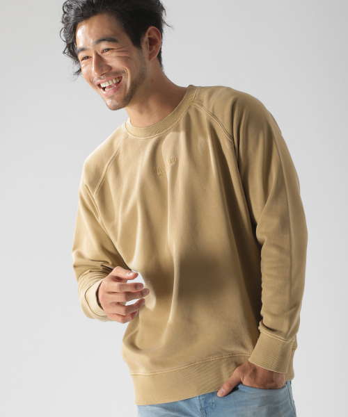 BAYFLOW（ベイフロー）の「30/10ウラケクループルオーバー（スウェット・メンズ・ベージュ/カーキ/ボルドー/チャコール・SMALL/MEDIUM/LARGE）」の8枚目の写真