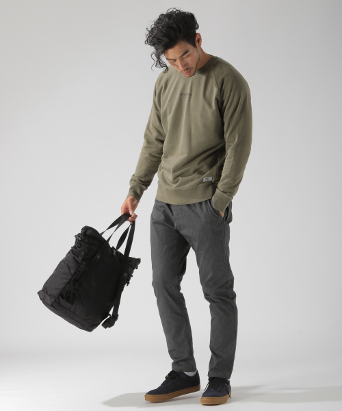 BAYFLOW（ベイフロー）の「30/10ウラケクループルオーバー（スウェット・メンズ・ベージュ/カーキ/ボルドー/チャコール・SMALL/MEDIUM/LARGE）」の14枚目の写真