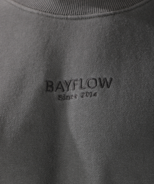 BAYFLOW（ベイフロー）の「30/10ウラケクループルオーバー（スウェット・メンズ・ベージュ/カーキ/ボルドー/チャコール・SMALL/MEDIUM/LARGE）」の21枚目の写真