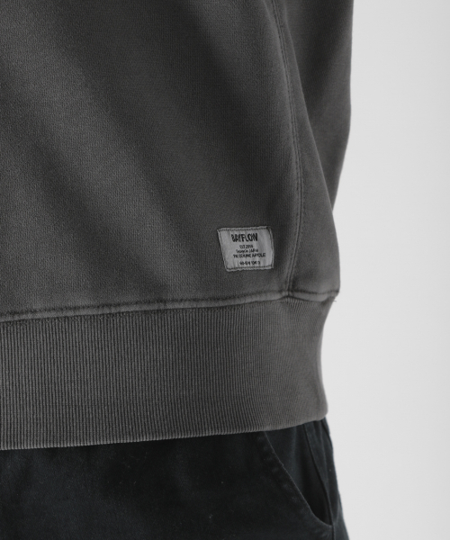 BAYFLOW（ベイフロー）の「30/10ウラケクループルオーバー（スウェット・メンズ・ベージュ/カーキ/ボルドー/チャコール・SMALL/MEDIUM/LARGE）」の9枚目の写真