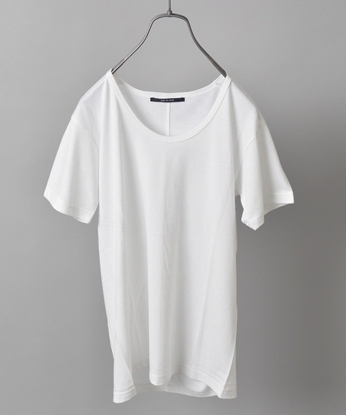 SHIPS JET BLUE(シップスジェットブルー)の「★★JB: ゛COOL MAX゛ リネンTEE(Tシャツ/カットソー・メンズ・オフホワイト/チャコールグレー/ブルー/ネイビー・MEDIUM/LARGE/SMALL)」の2枚目の写真