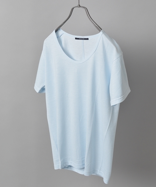 SHIPS JET BLUE(シップスジェットブルー)の「★★JB: ゛COOL MAX゛ リネンTEE(Tシャツ/カットソー・メンズ・オフホワイト/チャコールグレー/ブルー/ネイビー・MEDIUM/LARGE/SMALL)」の1枚目の写真