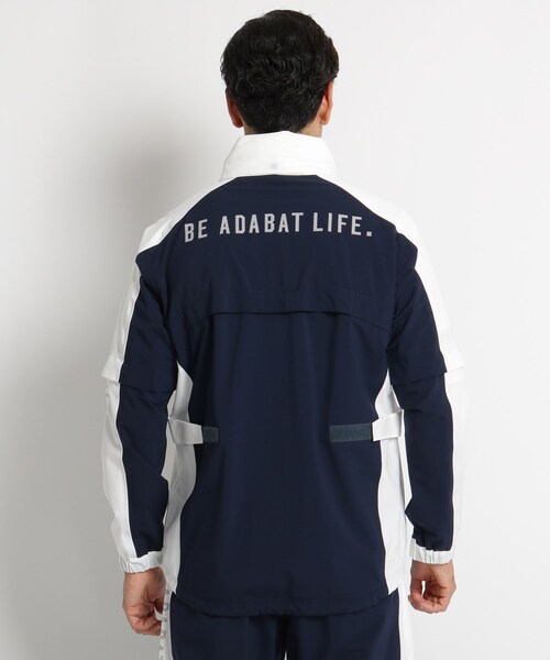 adabat(アダバット)の「【耐水/透湿/撥水/GOLF TODAY掲載】メンズ レインウェアジャケット(ブルゾン・メンズ・ブラック/ネイビー・46/48/50)」の5枚目の写真