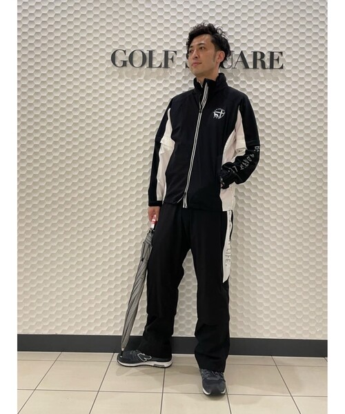 adabat(アダバット)の「【耐水/透湿/撥水/GOLF TODAY掲載】メンズ レインウェアジャケット(ブルゾン・メンズ・ブラック/ネイビー・46/48/50)」の14枚目の写真