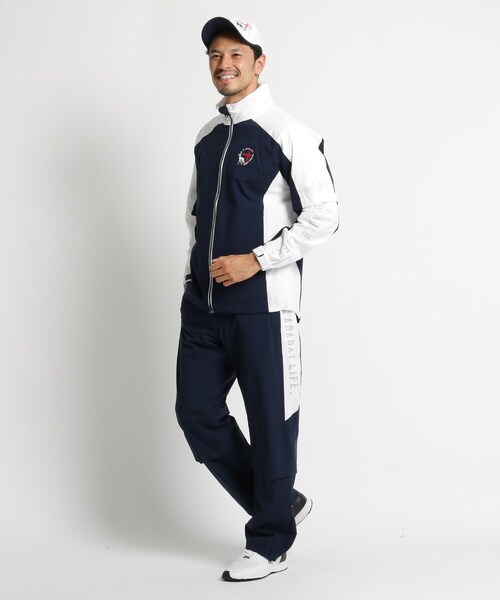adabat(アダバット)の「【耐水/透湿/撥水/GOLF TODAY掲載】メンズ レインウェアジャケット(ブルゾン・メンズ・ブラック/ネイビー・46/48/50)」の16枚目の写真