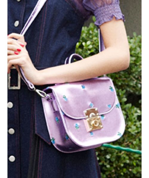 jouetie(ジュエティ)の「エンブロイダリーBAG(ショルダーバッグ・レディース・オフホワイト/ブラック/ミント/パープル・FREE)」の4枚目の写真