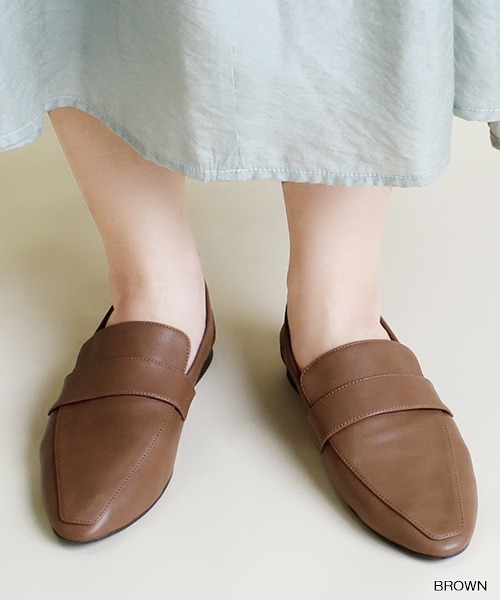 RANDA（ランダ）の「ソフトローファーシューズ（ローファー・レディース・ブラウン/ブラック/ゴールド・M/LL/S/L）」の3枚目の写真