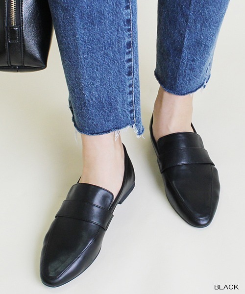 RANDA（ランダ）の「ソフトローファーシューズ（ローファー・レディース・ブラウン/ブラック/ゴールド・M/LL/S/L）」の2枚目の写真