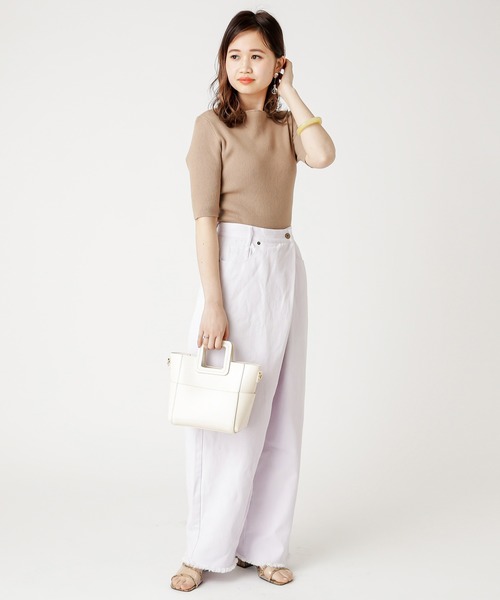 mystic（ミスティック）の「ツイルラップ風パンツ（その他パンツ・レディース・ブラック/パープル・FREE）」の3枚目の写真