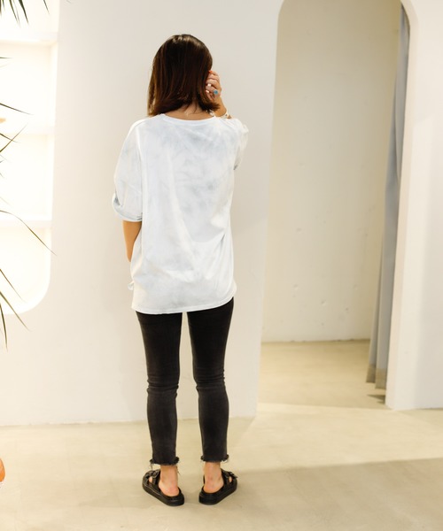 Auntie Rosa Holiday(アンティローザホリデー)の「タイダイルーズTEE(Tシャツ/カットソー・レディース・グリーン/パープル・FREE)」の4枚目の写真