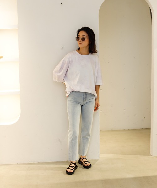 Auntie Rosa Holiday(アンティローザホリデー)の「タイダイルーズTEE(Tシャツ/カットソー・レディース・グリーン/パープル・FREE)」の5枚目の写真