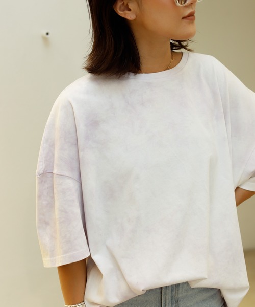 Auntie Rosa Holiday(アンティローザホリデー)の「タイダイルーズTEE(Tシャツ/カットソー・レディース・グリーン/パープル・FREE)」の6枚目の写真