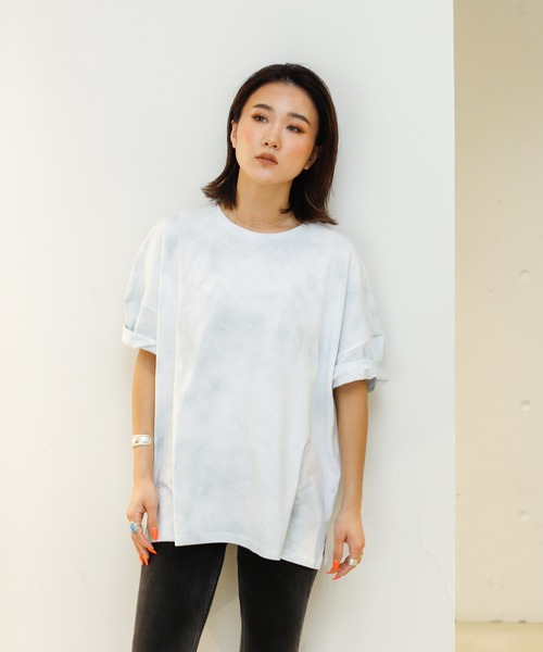 Auntie Rosa Holiday(アンティローザホリデー)の「タイダイルーズTEE(Tシャツ/カットソー・レディース・グリーン/パープル・FREE)」の14枚目の写真