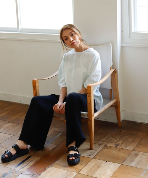 Auntie Rosa Holiday(アンティローザホリデー)の「タイダイルーズTEE(Tシャツ/カットソー・レディース・グリーン/パープル・FREE)」の7枚目の写真