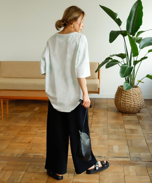 Auntie Rosa Holiday(アンティローザホリデー)の「タイダイルーズTEE(Tシャツ/カットソー・レディース・グリーン/パープル・FREE)」の11枚目の写真