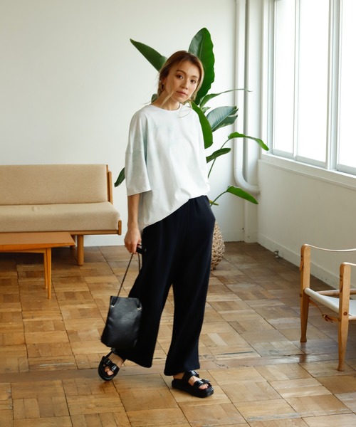 Auntie Rosa Holiday(アンティローザホリデー)の「タイダイルーズTEE(Tシャツ/カットソー・レディース・グリーン/パープル・FREE)」の13枚目の写真