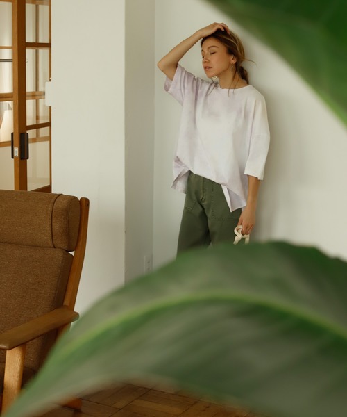 Auntie Rosa Holiday(アンティローザホリデー)の「タイダイルーズTEE(Tシャツ/カットソー・レディース・グリーン/パープル・FREE)」の19枚目の写真